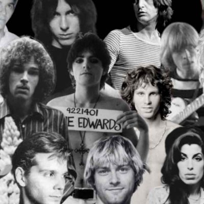artistas del club de los 27 como Kurt Cobain, Amy Winehouse y Jimi Hendrix y el mito musical detrás de su muerte