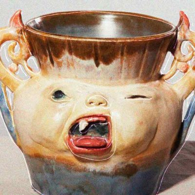 Glub, la figura de cerámica protagonista de la portada de Un Mundo para Glub