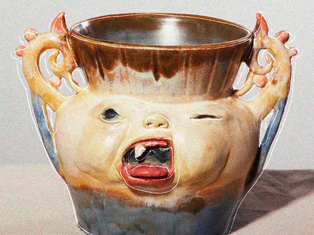 Glub, la figura de cerámica protagonista de la portada de Un Mundo para Glub